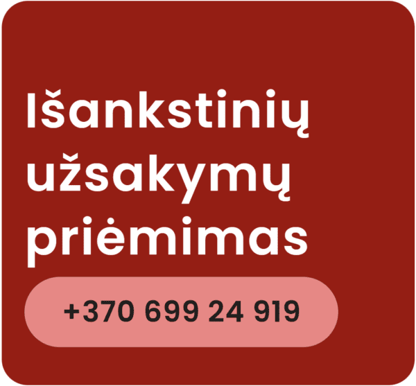 isankstinis geliu uzsakymas vilniuje